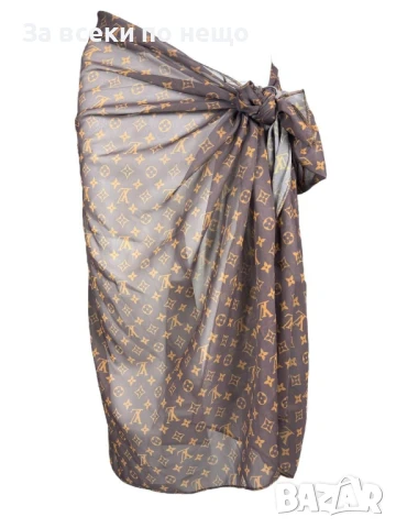 Louis Vuitton Кафяво Плажно Парео Луис Витон Код BS-6