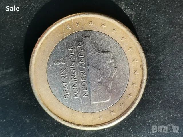 Монета с номинал 1 Евро от 1999 г.BEATRIX KONINGIN DER NEDERLANDEN, снимка 2 - Нумизматика и бонистика - 48796503
