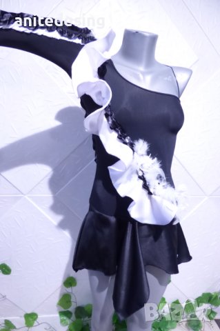 Детска рокля за латино танци в черно и бяло, снимка 14 - Детски рокли и поли - 38925800
