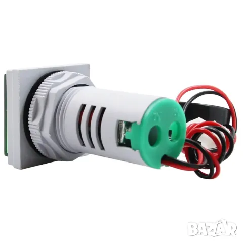 Цифров волт/амп метър AC 60-500V 0-100A квадратен / зелен, снимка 6 - Друга електроника - 49917754