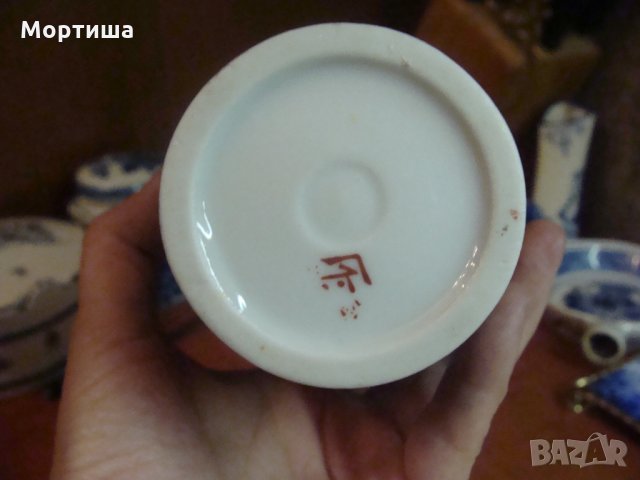  Сатцума антикварна  оригинална ваза, снимка 4 - Антикварни и старинни предмети - 27415541