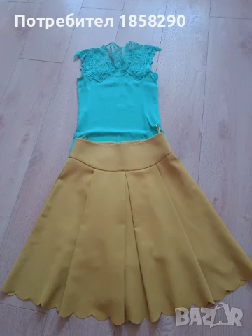 Пола разкроена и топ