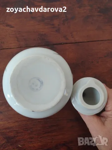 БЪЛГАРСКА ПОРЦЕЛАНОВА ЗАХАРНИЦА ОТ СЕРВИЗ, снимка 8 - Аксесоари за кухня - 49003430