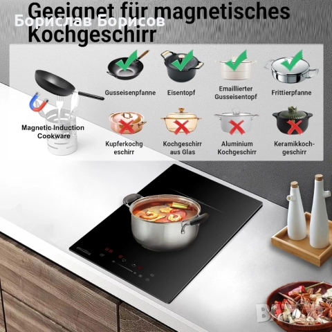 Индукционни котлони за вграждане, снимка 3 - Котлони - 51990054