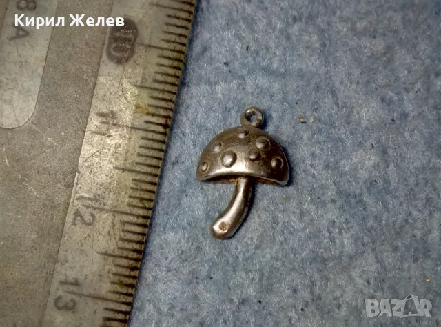 МАЛКА СРЕБЪРНА ГЪБКА СРЕБРО ВИСОКА ПРОБА ФИГУРАЛНА АРТ ВИСУЛКА МЕДАЛЬОН 48272