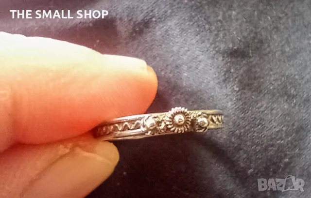 Стар сребърен възрожденски пръстен филигран