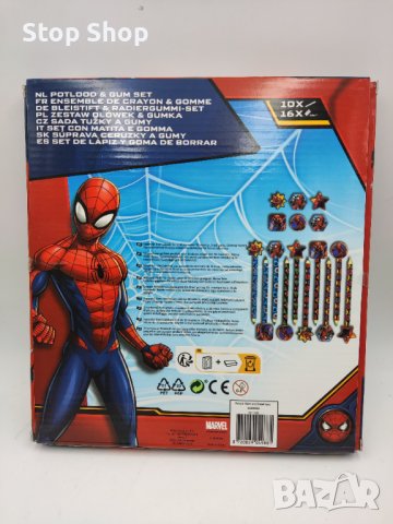 Spiderman marvel сет цветни моливи с гумички , снимка 3 - Рисуване и оцветяване - 44032599
