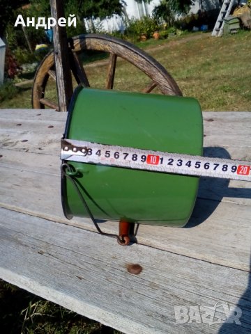 Стара емайлирана котленка #4, снимка 7 - Антикварни и старинни предмети - 26811060