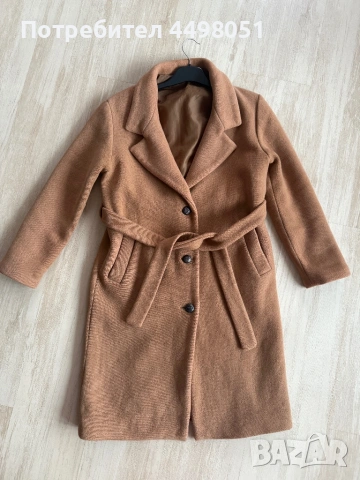 Палто Естествен Кашмир и вълна
