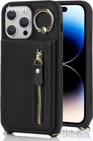 Zouzt 4 в 1 Калъф за iPhone 14 Pro черен, снимка 5 - Калъфи, кейсове - 43107665