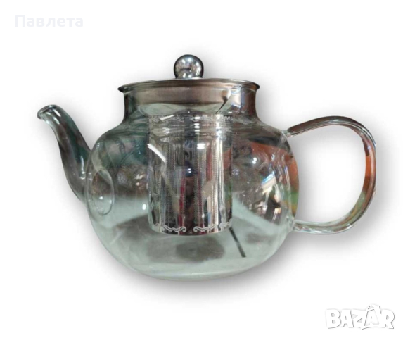 Прозрачен стъклен чайник с инфузер за кафе и чай, снимка 9 - Аксесоари за кухня - 44926872