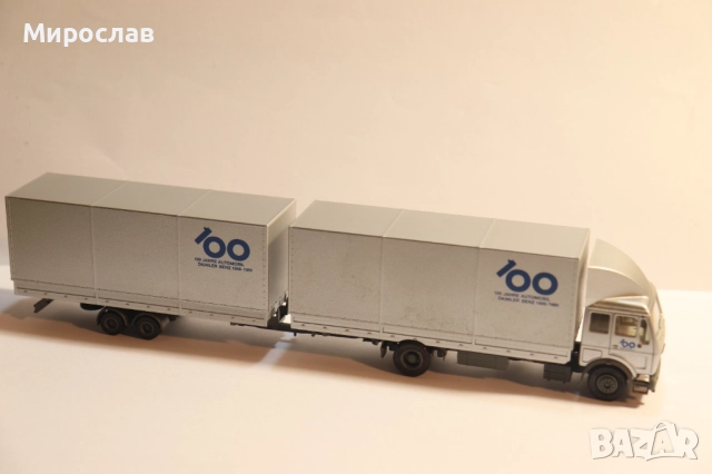 HERPA H0 1/87 MERCEDES BENZ ТИР КОЛИЧКА КАМИОН МОДЕЛ, снимка 7 - Колекции - 52111516