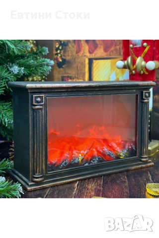 Декоративна LED камина с ефект на тлеещи въглени - уют и стил за вашия дом