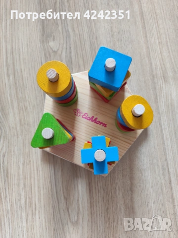 Дървена низанка с формички Eichhorn