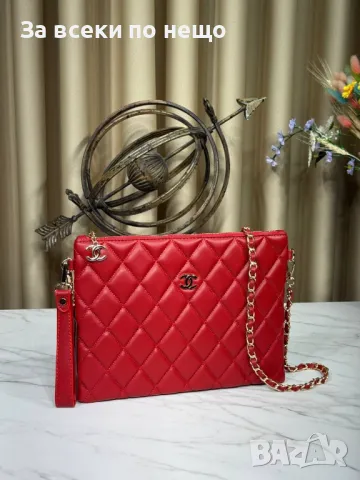 Chanel Дамска Кожена Чанта Шанел - Налични Различни Цветове Код E53, снимка 15 - Чанти - 50215187