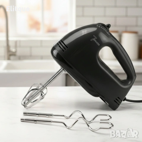 Ръчен миксер Cheffinger – 250W мощност, 7 скорости и 4 бъркалки за бързо и удобно готвене, снимка 6 - Друга електроника - 53122439