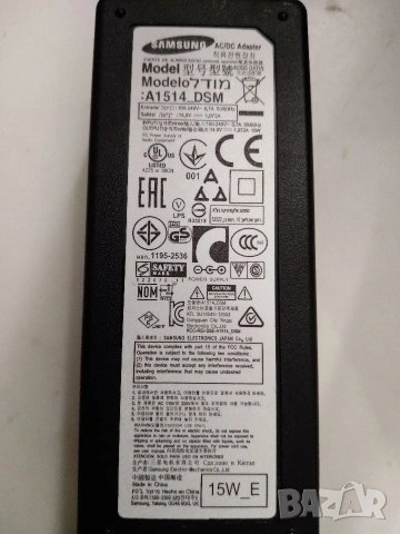 Захранване SAMSUNG A1514 DSM 14V, 1.07A, 15W, снимка 2 - Друга електроника - 53222943
