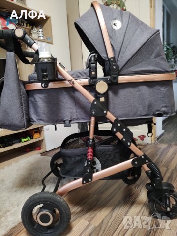 Комбинирана бебешка количка Lorelli Alba Premium Set 3в1 , снимка 17 - Детски колички - 43676161