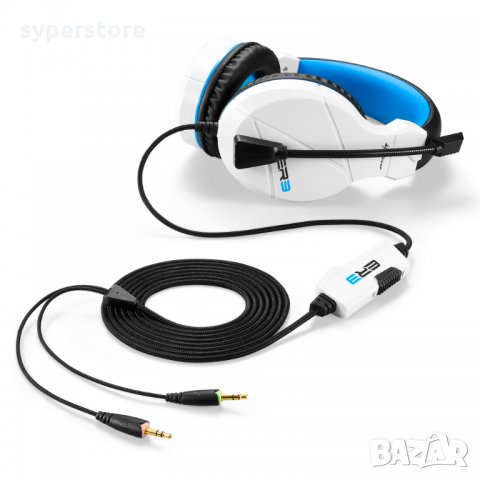 Слушалки с микрофон Sharkoon Rush ER3 White SH0055 Бели Геймърски слушалки Gaming Headset , снимка 3 - Слушалки за компютър - 22862091