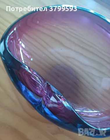 Стъклен пепелник, снимка 5 - Декорация за дома - 49051544