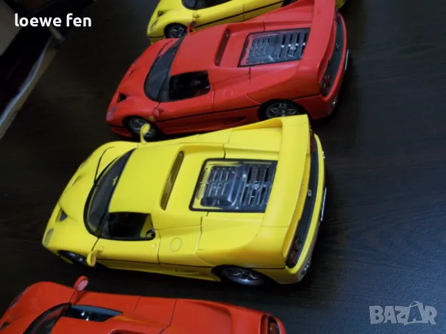 5 броя комплект Ferarri F50 Hard Top ferari ferrari - мащаб 1 18, снимка 7 - Колекции - 48384876