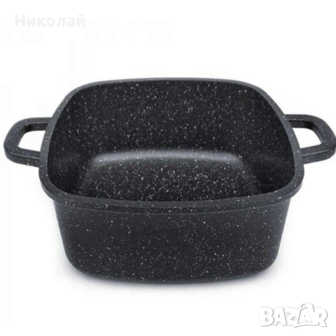 Комплект тенджери – Cheffinger от 3 части с мраморно покритие и капаци + подарък 2 ръкавици, снимка 3 - Съдове за готвене - 53127823