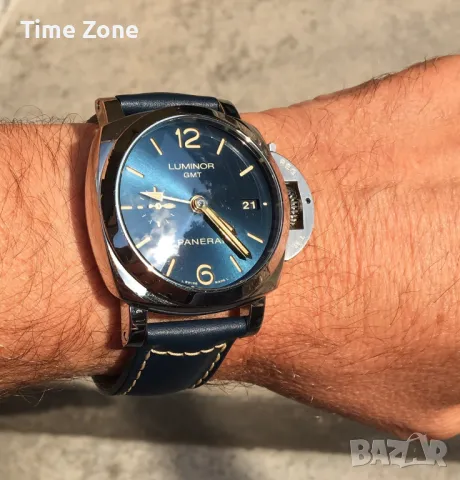 Panerai Luminor 1950 3 Days GMT 44mm Steel Blue Dial Automatic Различни Варианти, снимка 15 - Мъжки - 48009220