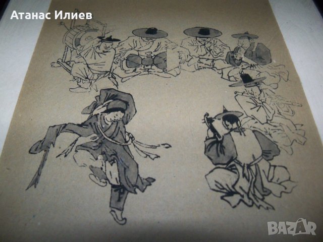 Страхотна стара корейска графика, снимка 4 - Картини - 26812389