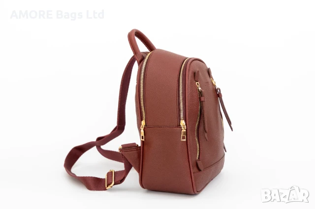 Дамска раница AMORE Martina - Bordo, снимка 2 - Раници - 50656941