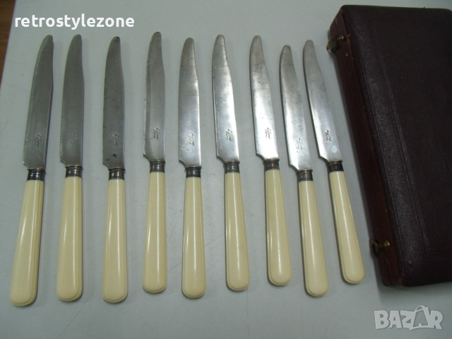 № 6177 стари френски ножчета - L.Lapar - Paris  - 9 броя с кутия   - надпис / маркировка , снимка 4 - Антикварни и старинни предмети - 36570440