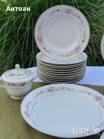 Порцеланов сервиз за хранене -Limoges France , снимка 11 - Сервизи - 50557170