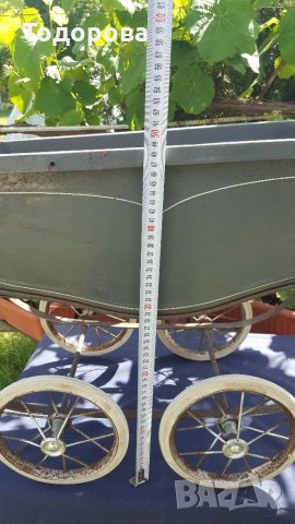 Детска метална количка от началото на миналия век, снимка 5 - Антикварни и старинни предмети - 32978205