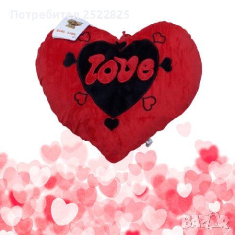 Подаръчна плюшена музикална възглавничка Сърце LOVE с мелодия , снимка 2 - Подаръци за жени - 43848250