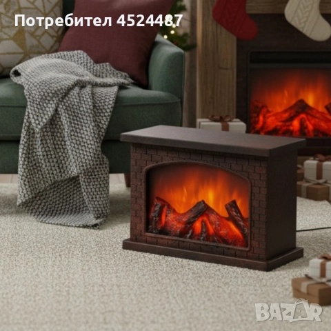 Декоративна LED камина с изкуствен пламък и звук, снимка 3 - Декорация за дома - 52231259
