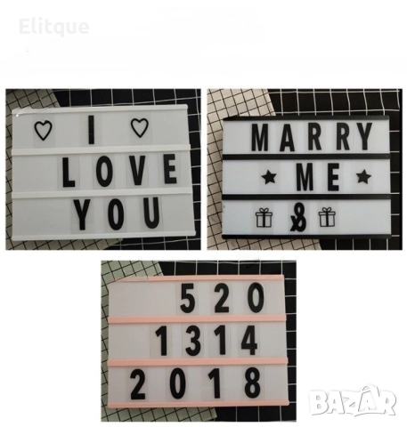 LED картина с надписи, подходяща декорация за дома, снимка 4 - Декорация за дома - 52862605