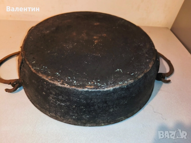 Бакърена тава с дръжки 15, снимка 13 - Антикварни и старинни предмети - 52524685