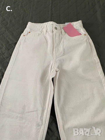 Дамски бели дънки, снимка 2 - Дънки - 53485351