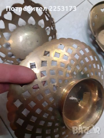 Месингови кошнички-бонбониери