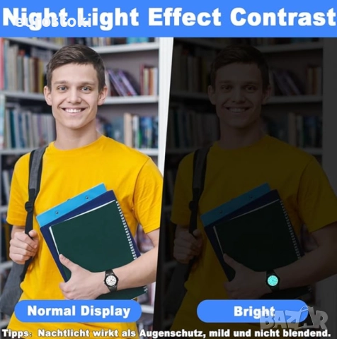 Детски аналогов часовник SOCICO, водоустойчив детски часовник, снимка 6 - Детски - 52436938