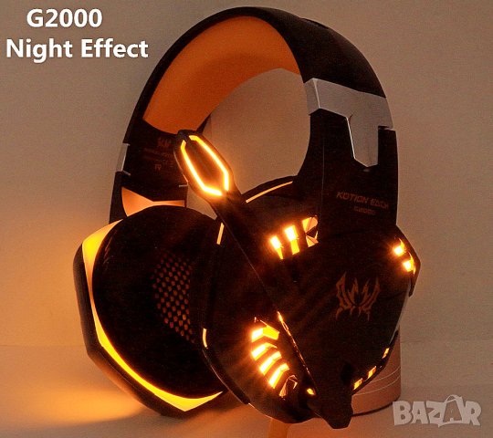 ТОП! Pro Геймърски слушалки, с USB, Гейминг слушалки с микрофон и LED подсветка, мощни слушалки, снимка 7 - Слушалки за компютър - 33595255