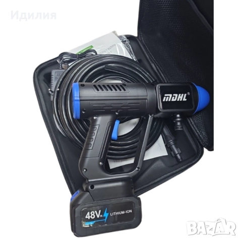 Акумулаторна водоструйка 24V – Пистолет за миене с LCD дисплей и 6 режима, снимка 7 - Градинска техника - 51730682