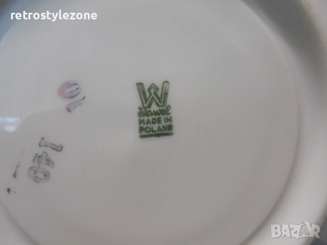 № 8506  Колекционерски двоен сет порцеланова чашка с чинийка – Wanol Poland , снимка 4 - Други ценни предмети - 53542275