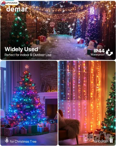 Интелигентни приказни светлини, 6 метра 200LED RGB приложение/дистанционно с 26 режима, снимка 7 - Декорация за дома - 48165543