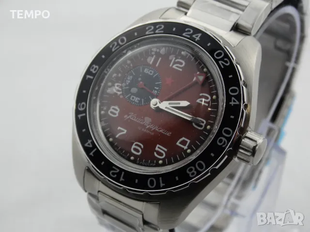 ВОСТОК КОМАНДИРСКИЕ АВТОМАТИЧЕН-GMT ref: 02017А, снимка 5 - Мъжки - 41667266