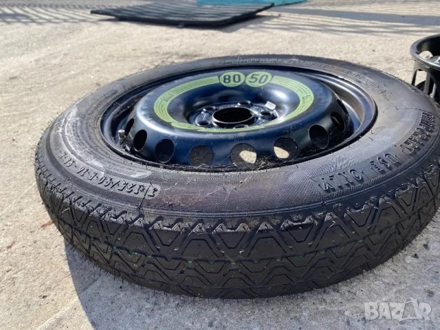 Комплект пълно резервно оборудване при авария за мерцедес бенц 125/90R16 джанта с гума тип патерица , снимка 2 - Части - 47625317