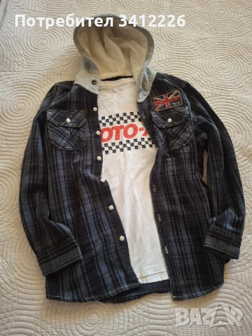 Суичър , карго панталон и блуза Zara , Cubus 146 / 152, снимка 2 - Детски панталони и дънки - 51323490