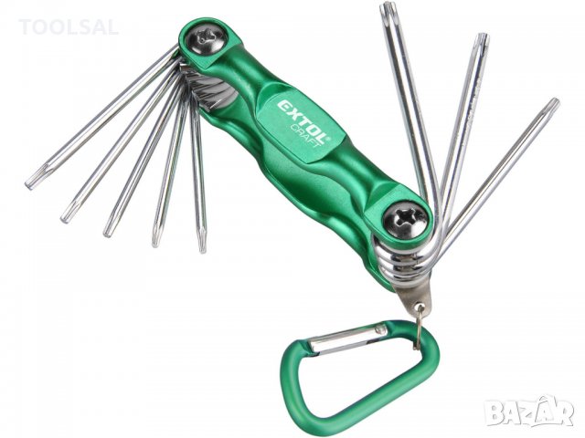 Комплект ключове TORX, 8бр, T 6-25mm, снимка 1