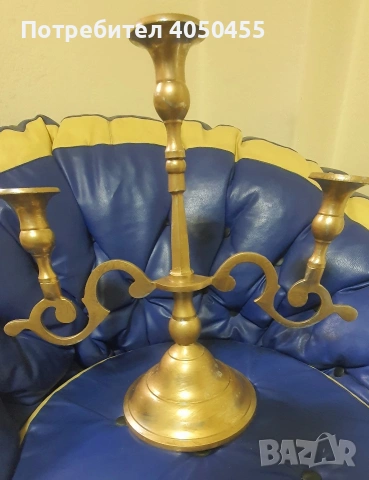 Метален свещник , снимка 3 - Други ценни предмети - 53499148