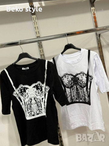 Дамска тениска /налична в черно/