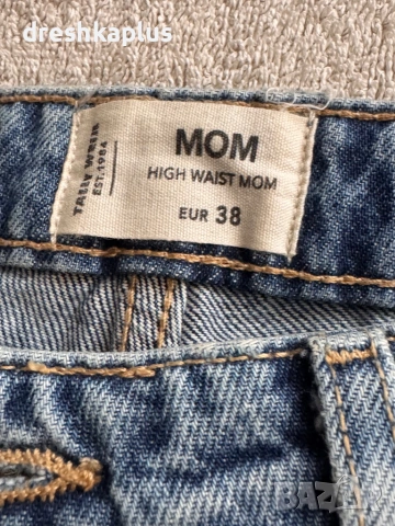 Tally Weijl – Дамски дънки Mom Fit с висока талия – Светлосини – Размер 38, снимка 5 - Дънки - 53257408